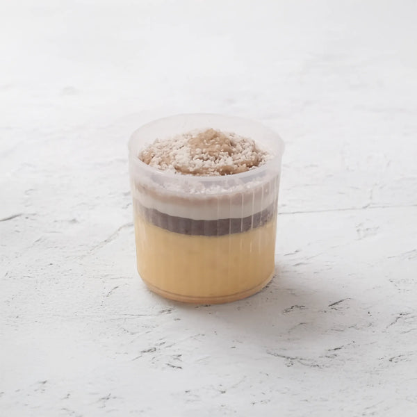 低糖質なモンブランプリンの斜俯瞰画像