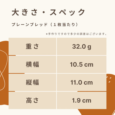 低糖質な食パンのスペック