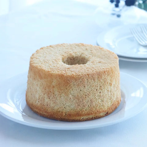 低糖質なプレーンシフォンケーキのホールサイズ