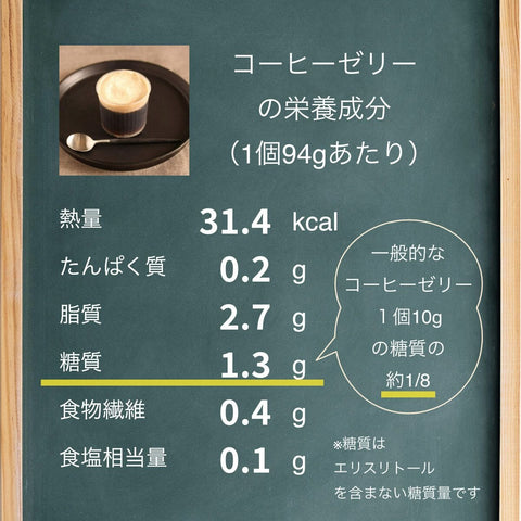 フスボンコーヒーゼリー 糖質1.3g 糖質制限ダイエット中にぴったりの洋菓子・ケーキのラインナップ フスボン 