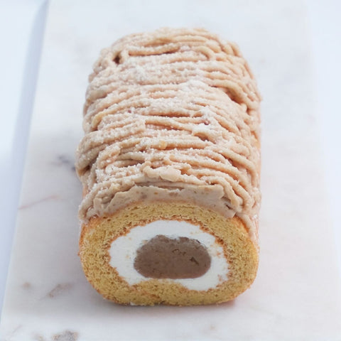 【送料・誕生日ギフトパッケージ込】フスボン・モンブランロール 糖質27.0g/1ホール 誕生日プレゼントにぴったりのフスボン フスボン 